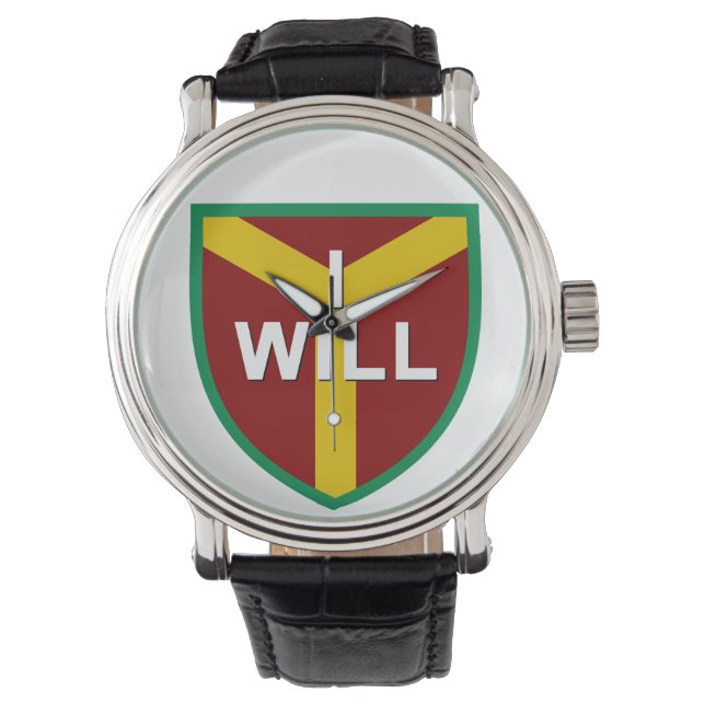 Montre Moto "I Will", Slogan de Chicago, IL (devant)