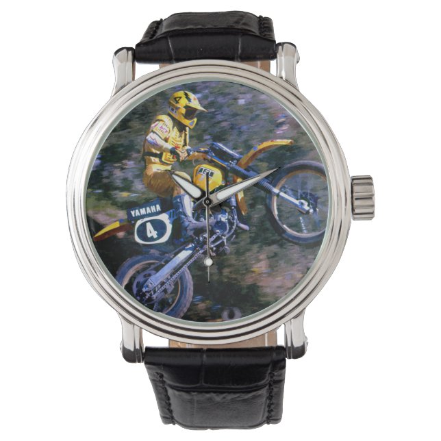Montre Motocross vintage - ouragan (devant)