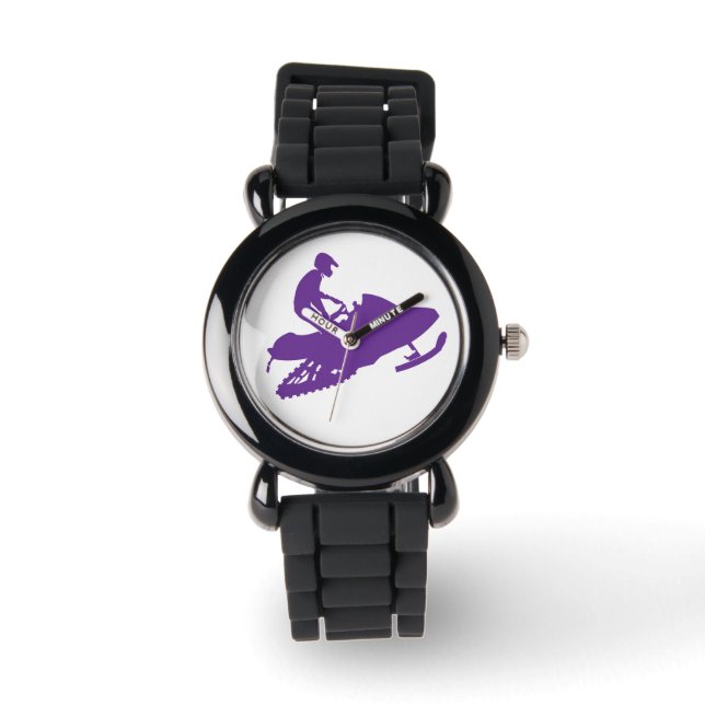 Montre Motoneige violet (Recto)