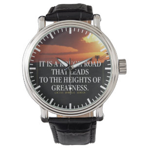 Montre Mots Motivationnels - Rough Road mène à la grandeu
