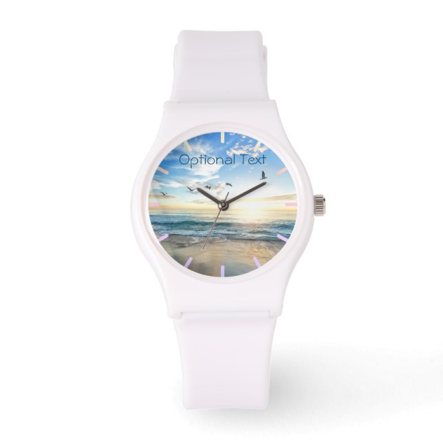 Montre Mouettes de plage du matin (Recto)