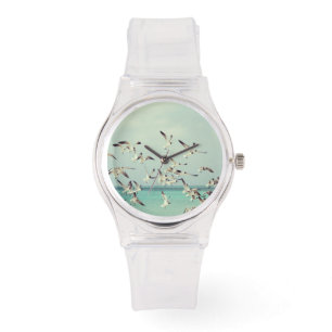 Montre Mouettes volant au-dessus de l'océan