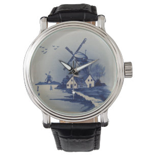 Montre Moulin blanc blanc blanc vintage