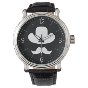 Montre Moustache et casquette