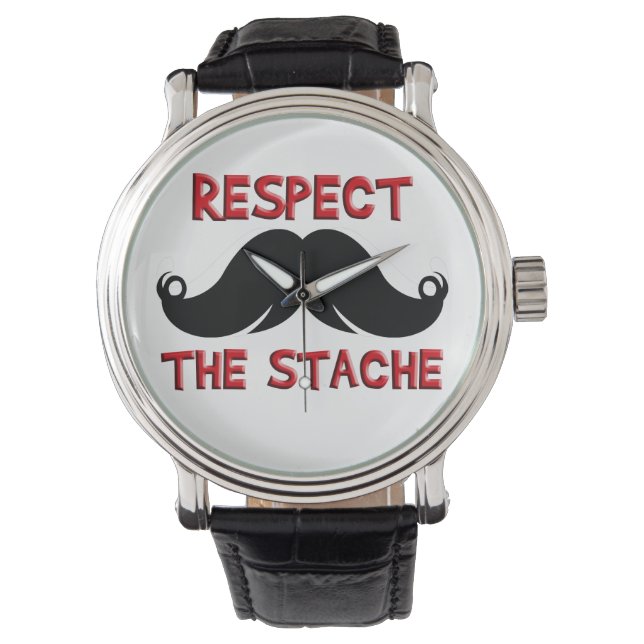 Montre Moustache rétro (devant)