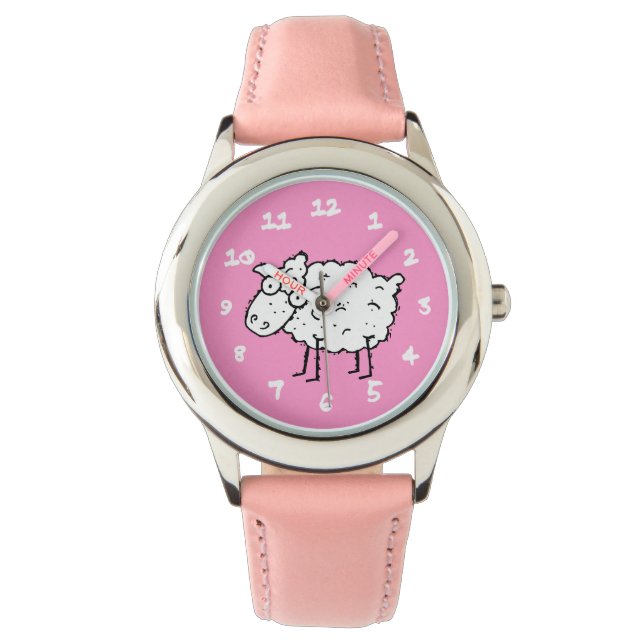 Montre Moutons de bande dessinée (devant)