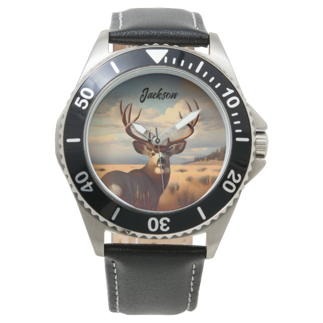 Montre Mule Deer à l'anniversaire des Prairies (devant)