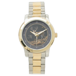 Montre Mule Deer Buck Charcoal Gray Monogram