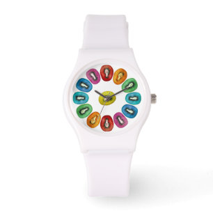 Montre Multicolor Kiwi Motif