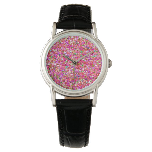 Montre Multicolor Modern Modern Grit Glitter #4 (devant)