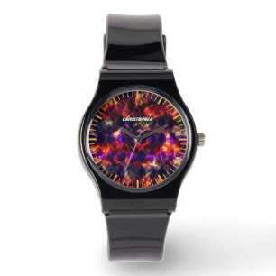 Montre Multicolores à fond de verre
