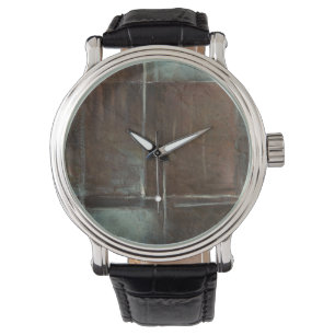 Montre Mur de briques rouge et gris