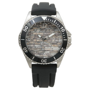 Montre Mur en pierre gris
