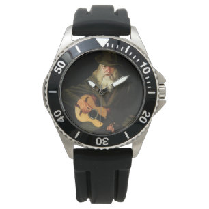 Montre Musicien de Hobo (Vieux Homme Guitariste) (Vintage