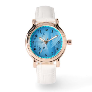 Montre Musique en bleu