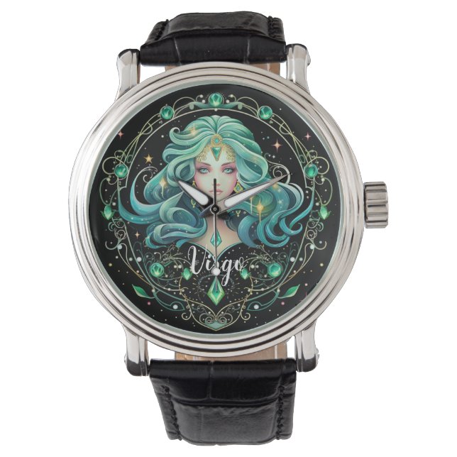 Montre Mystical Virgo Zodiac Artwork  (devant)