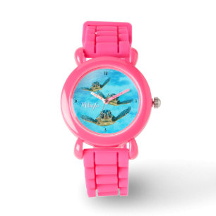 Montre Nage des tortues de mer près de Reef Watch