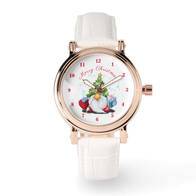Montre Nain de Noël avec des cadeaux (Recto)