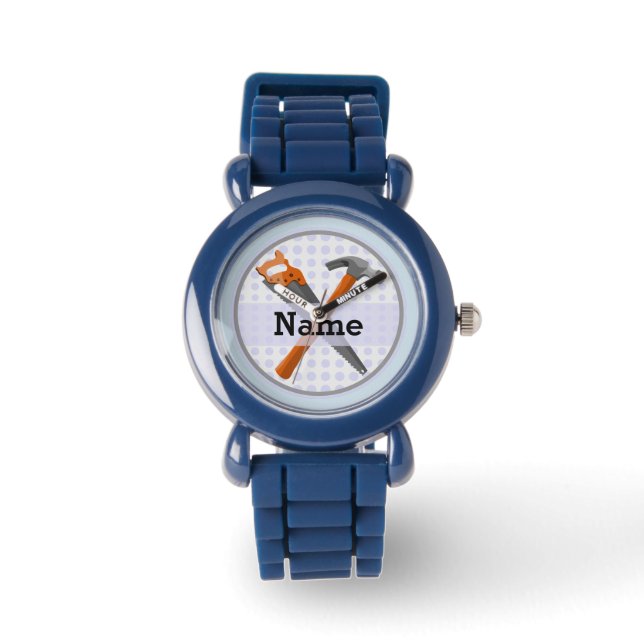 Montre Named Personalized Tools design for boys. (Recto)