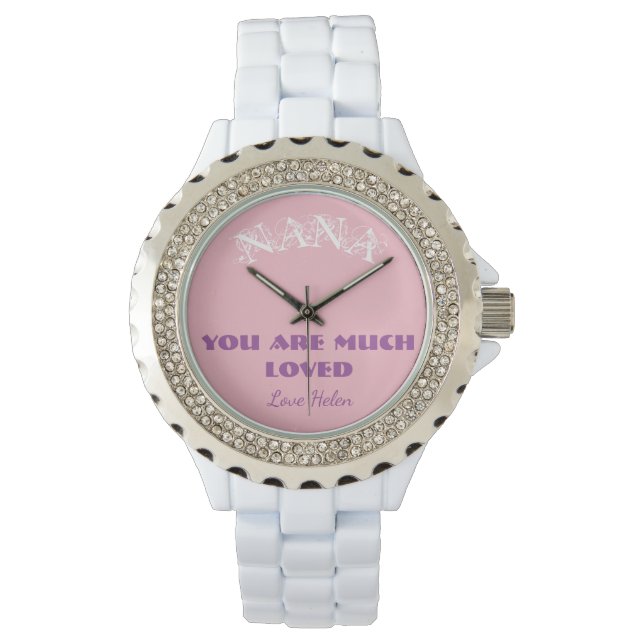 Montre Nana Cadeau Pour Grand-Mère Script Nom Fille Cool (devant)