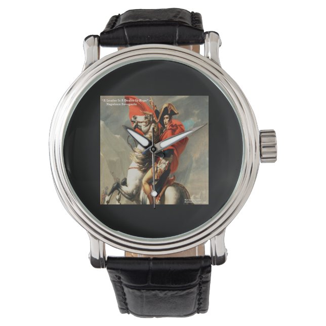 Montre Napoléon & citations de "dirigeants" (devant)