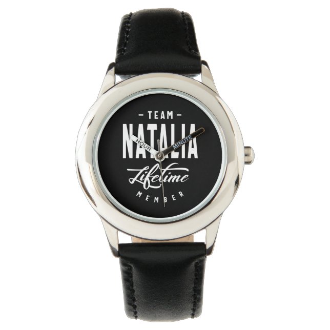 Montre Natalia Nom Personnalisé Anniversaire Cadeau Cadea (devant)