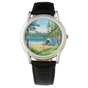 Montre Nature Camping Tente à thème dans les bois