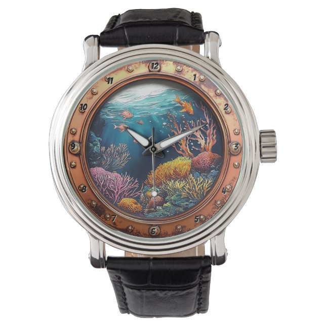 Montre Nautical Window Deep Sea Radiance Underwater Coral (devant)
