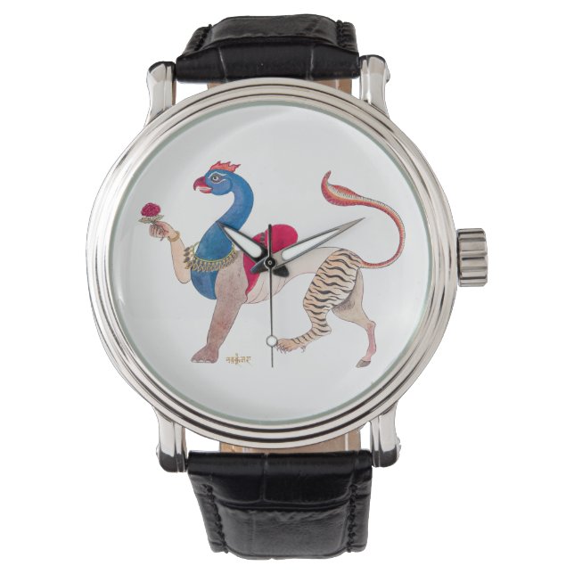 Montre Navagunjara Krishna Peinture indienne vintage reli (devant)
