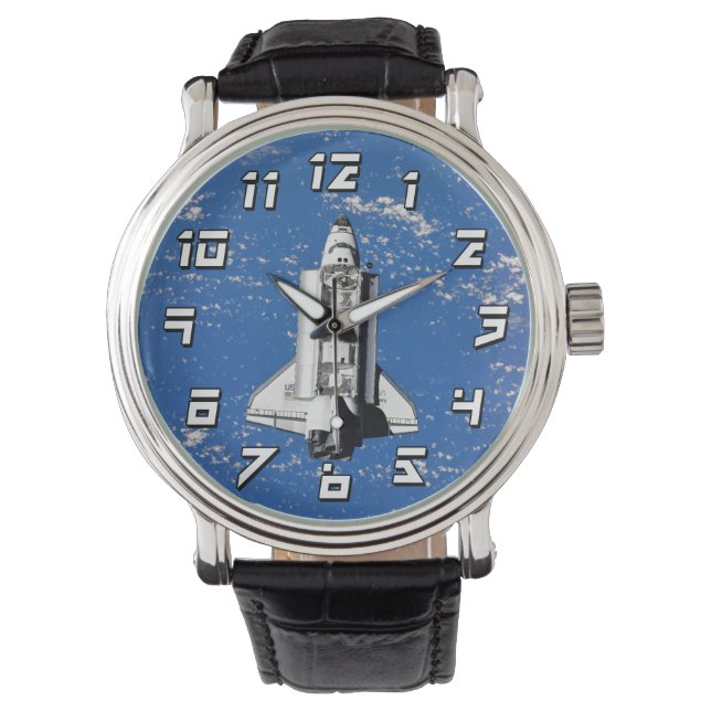 Montre Navette spatiale Discovery de la NASA en orbite te (devant)