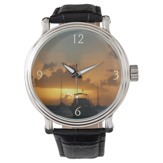 Montre Navires et Sunset Tropical Seascape (devant)