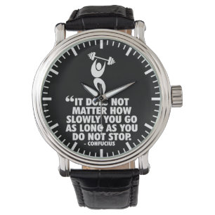 Montre NE PAS S'ARRÊTER. "Poids levant" entraînement Moti