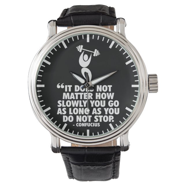 Montre NE PAS S'ARRÊTER. "Poids levant" entraînement Moti (devant)
