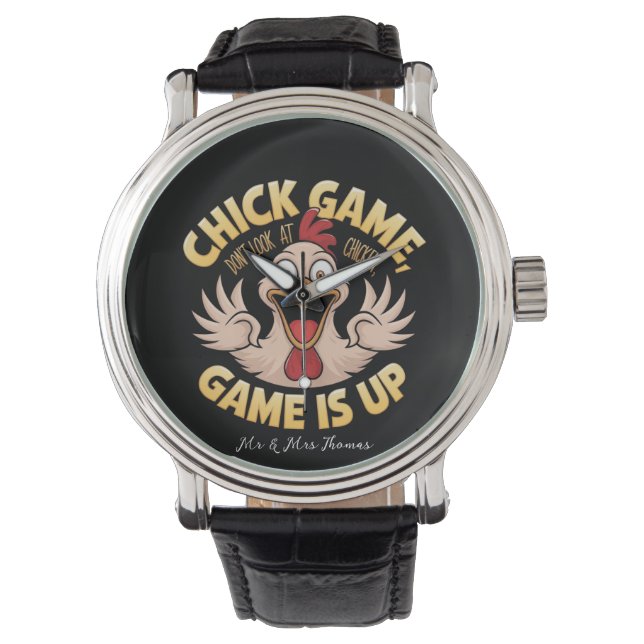 Montre Ne regardez pas le jeu de poule le plus drôle (devant)