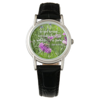 Montre Ne Vous Inquiétez Pas Fleurs Sauvages Abee Bible C