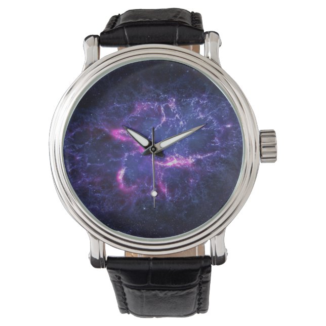 Montre Nébuleuse cosmique d'image dynamique de l'espace (devant)
