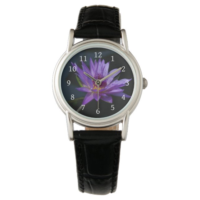 Montre Nénuphar de Lotus pourpre (devant)