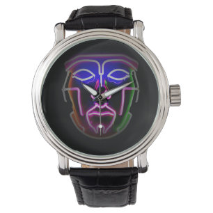 Montre Neon Cyborg Futuriste noir