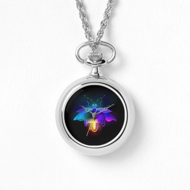 Montre Neon Firefly sur noir (Recto)