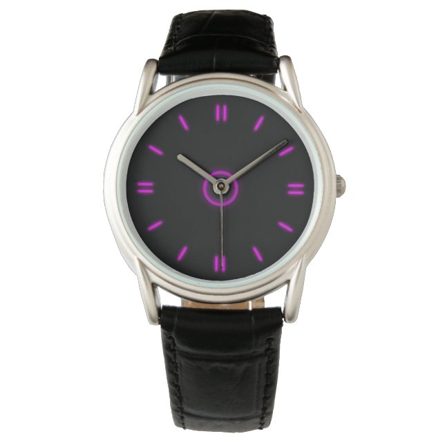 Montre Néon pourpre (devant)