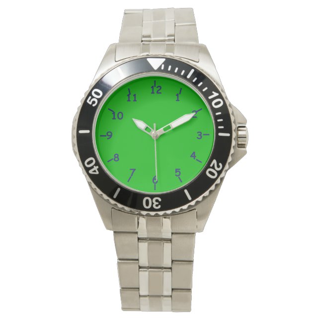 Montre Neon Sea Green et Blue (devant)
