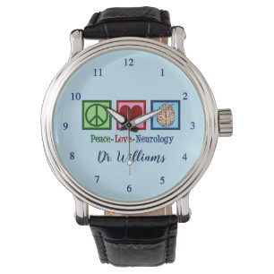 Montre Neurologie Peace Love - Neurologue