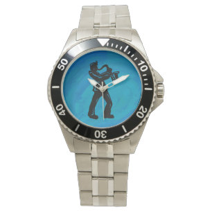Montre New York Boogie Nuits Saxophone Bleu