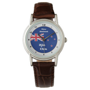 Montre New Zealand Flag & Kia Ora, Seeland mode