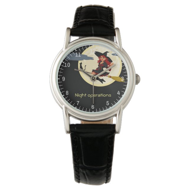 Montre Night Operations drôle personnalisable (devant)