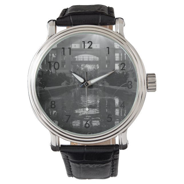Montre Niveaux de gris de Sunburst Coronado (devant)