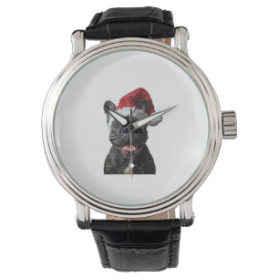 Montre Noël des Bulldog français