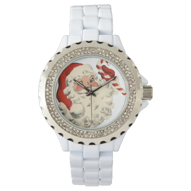 Montre Noël du Père Noël Vintage rétro (devant)