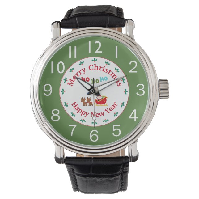 Montre Noël festif (devant)