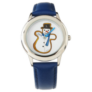 Montre Noël hiver neige neige Snowman Sugar Cookie Watch